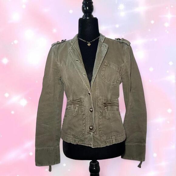 Jackets & Blazers - Women’s Green Spring Military Jacket